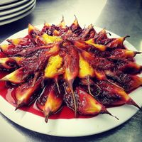 Traditional tree tomato fruit at Herbario in Medellin