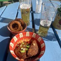 Salt and chilli hash browns !  at Keele Postgraduate Association in Keele