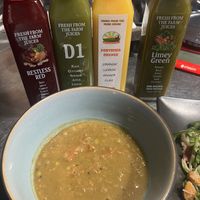 Lentil Soup and cold pressed juices  at Fresh From The Farm Juices in Canonsburg