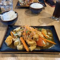Came with a nice side of rice   at Zaffron in Christchurch