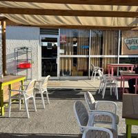 Patio seating  at Copeka Coffee in Grand Junction