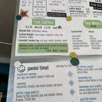 Some of the menu items  at Copeka Coffee in Grand Junction