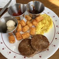 ‘Vegan brekkie’ (3/5) and seemingly accidentally served with dairy butter   at Copeka Coffee in Grand Junction