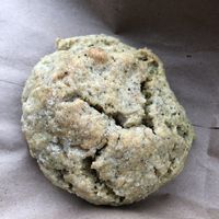 Vegan poppyseed scone  at Copeka Coffee in Grand Junction
