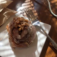 Vegan cinnamon hazelnut roll at Copeka Coffee in Grand Junction