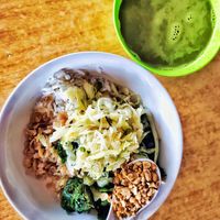 Authentic hakka thunder tea rice at Gerai Makanan & Minuman Man Hee Stall in Johor Bahru