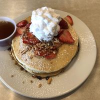 Vegan pancakes   at Noble Restaurant in Wyoming