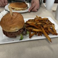 Vegan olive burgerrs  at Noble Restaurant in Wyoming