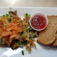 Gardener's hash (vegan) at Noble Restaurant in Wyoming