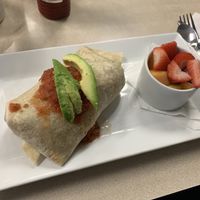 Breakfast burrito at Noble Restaurant in Wyoming