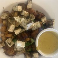 Build your own bowl (vegan) with tofu, potatoes, broccoli and plantains  at Hugo's Restaurant - Studio City in Studio City