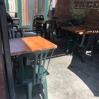 Outdoor seating is limited. High chairs available though.  at Hugo's Restaurant - Studio City in Studio City