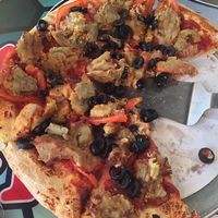 Vegan Pizza at Manatees Pizza in Punta Gorda