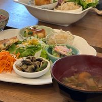 Daily set and curry at Oteate in Nagoya
