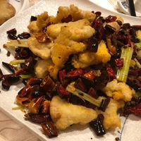 Fried spicy veg meat at Tin Chu Chi Hong Vegetarian in Kowloon