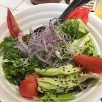 Avocado salad, was in a huge big bowl and the dressing was delicious!  at Pizzakaya in Tokyo