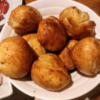 Garlic bread marbles at Pizzakaya in Tokyo