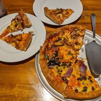 Mushroom and Mexicana half n half at Pizzakaya in Tokyo