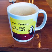 Hot beverage mugs! at Knead Bakery in Burlington