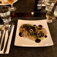 Beetroot carpaccio  at Brea in Stirling