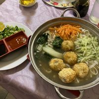 Vegan Pho - very tasty (but didn't care for the fried balls) at Mei Lai Wa in San Jose