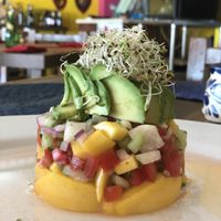 Pinnaple ceviche at El Zarape Malecón  in La Paz