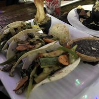 Zucchini tacos at El Zarape Malecón  in La Paz