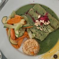 Enchiladas verdes at El Zarape Malecón  in La Paz