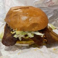 Temple burger at Temple of Seitan - Camden in North West London