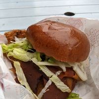 Classic burger at Temple of Seitan - Camden in North West London