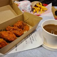 Chicken wings with gravy at Temple of Seitan - Camden in North West London