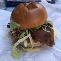 Temple burger   at Temple of Seitan - Camden in North West London
