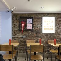 Sitting area  at Temple of Seitan - Camden in North West London