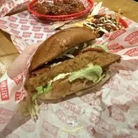 Chicken Parmesan burger   at Temple of Seitan - Camden in North West London
