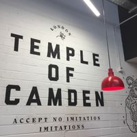 mural at Temple of Seitan - Camden in North West London