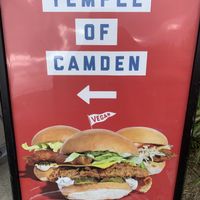 Look for this sign at Temple of Seitan - Camden in North West London