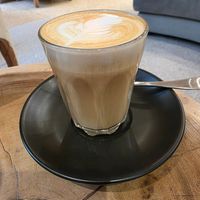 Almond latte at Spa Dreaming Centre Cafe in Fingal