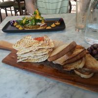 Trio of dips - made vegan on request at Spa Dreaming Centre Cafe in Fingal