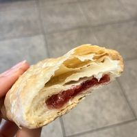 Raspberry puff pastry at Anker - Stephansplatz in Vienna