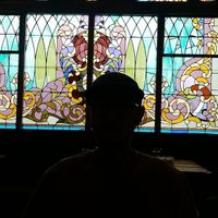 Nice backdrop at Salt Springs Brewery in Saline