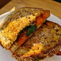 Slow roasted carrot, housemade feta, spinach at Small Graces in Footscray