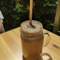 Banana frappe at Fresh Kitchen in Lublin
