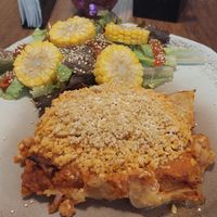 Lasagna primavera at Mascabado in Cali
