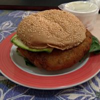 Vegan burguer at Del Carajo Gourmet in Sao Paulo