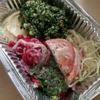 Salad at Abi Falafel in Ljubljana