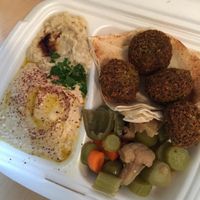 Male mezze (Small mezze) at Abi Falafel in Ljubljana