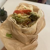 Why is not every falafel with eggplant?  at Abi Falafel in Ljubljana