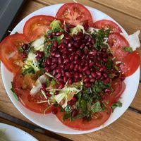salat with lemon and olive oil   at Abi Falafel in Ljubljana