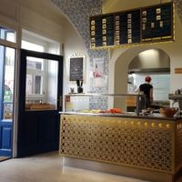 ordering area at Abi Falafel in Ljubljana