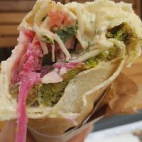 Falafel sandwich at Abi Falafel in Ljubljana